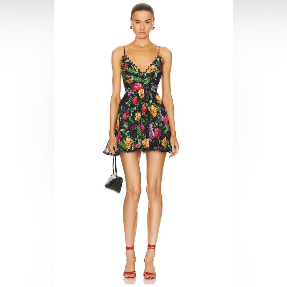 Charo Ruiz Ibiza Black Bonita Mini Dress with tags size small